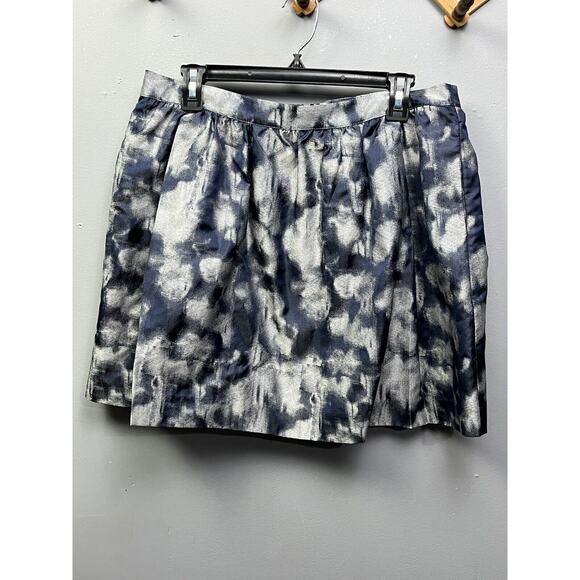 MICHAEL Michael Kors Skirt Womens 10 Eclipse‎ Circle Blue Metallic Short - Picture 2 of 7